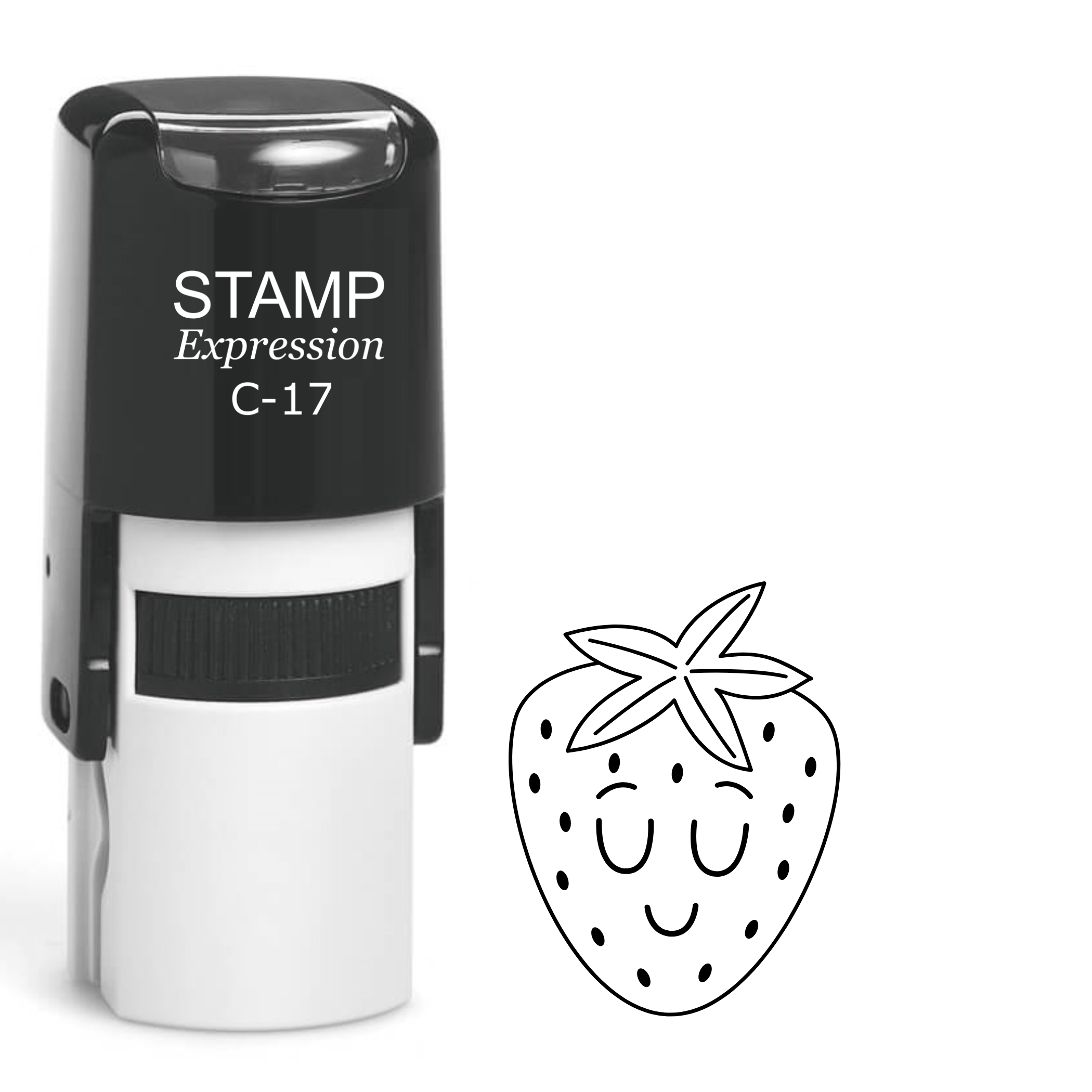 Kawaii sleeping strawberry Self Inking Rubber Stamp (SH-64403)