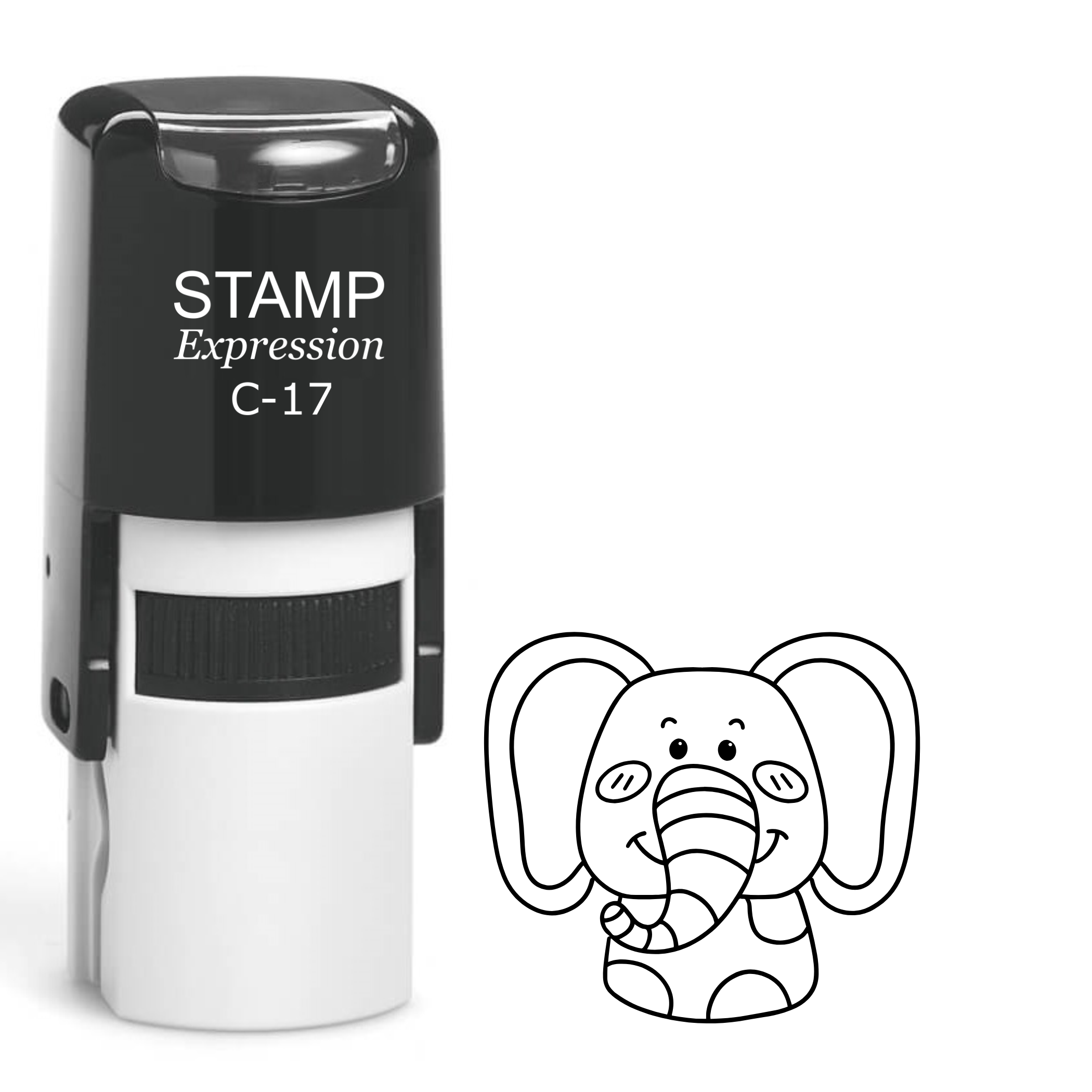 Adorable baby elephant Self Inking Rubber Stamp (SH-64404)