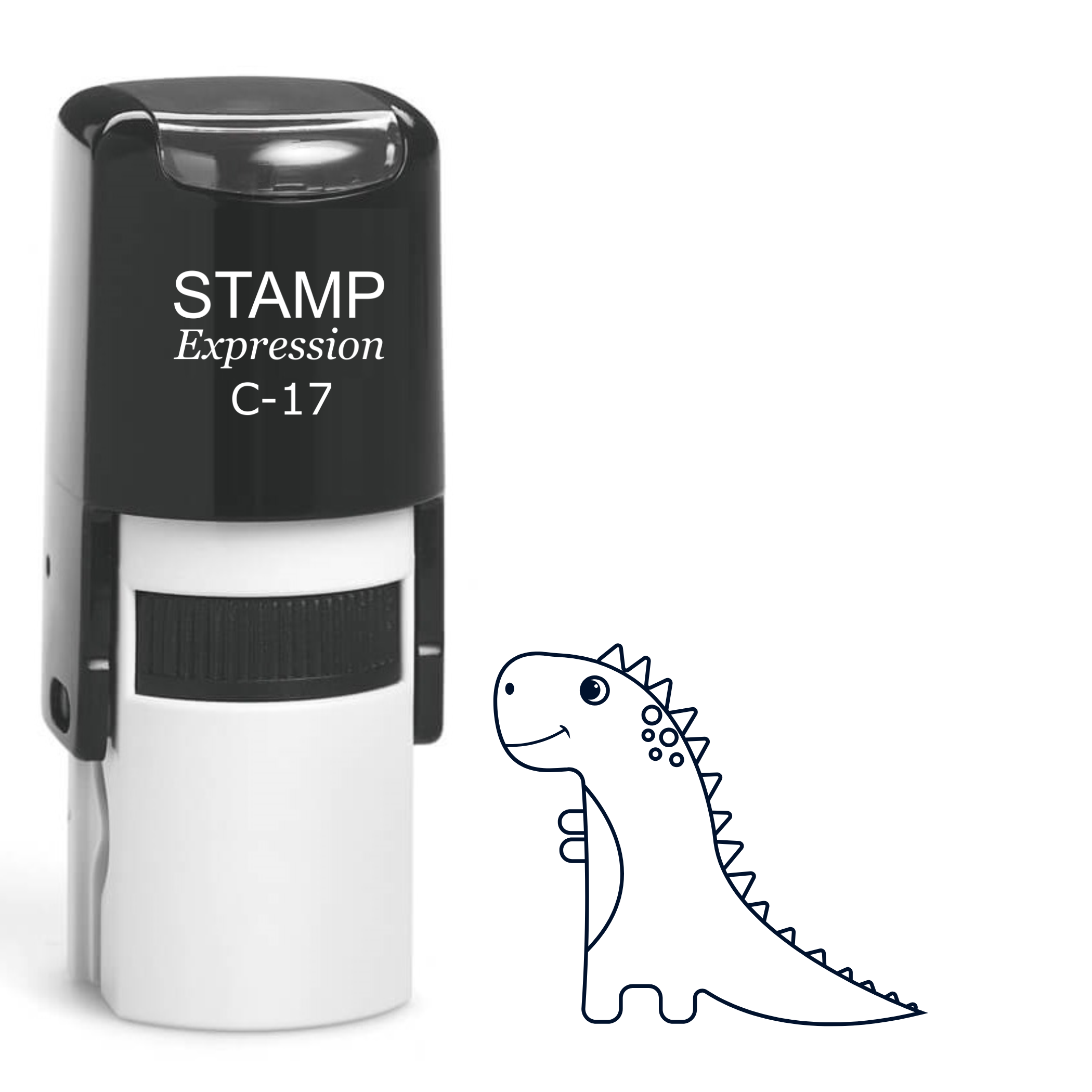 Cute baby dinosaur with little spikes Self Inking Rubber Stamp (SH-64405)