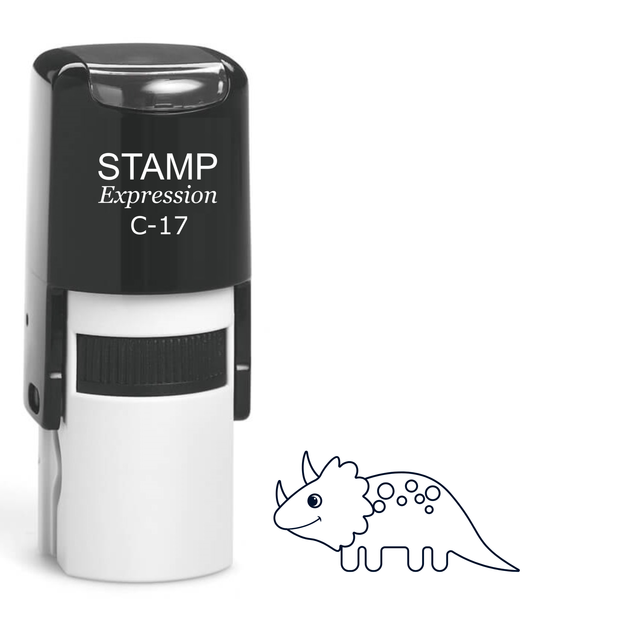 Baby triceratops Self Inking Rubber Stamp (SH-64406)