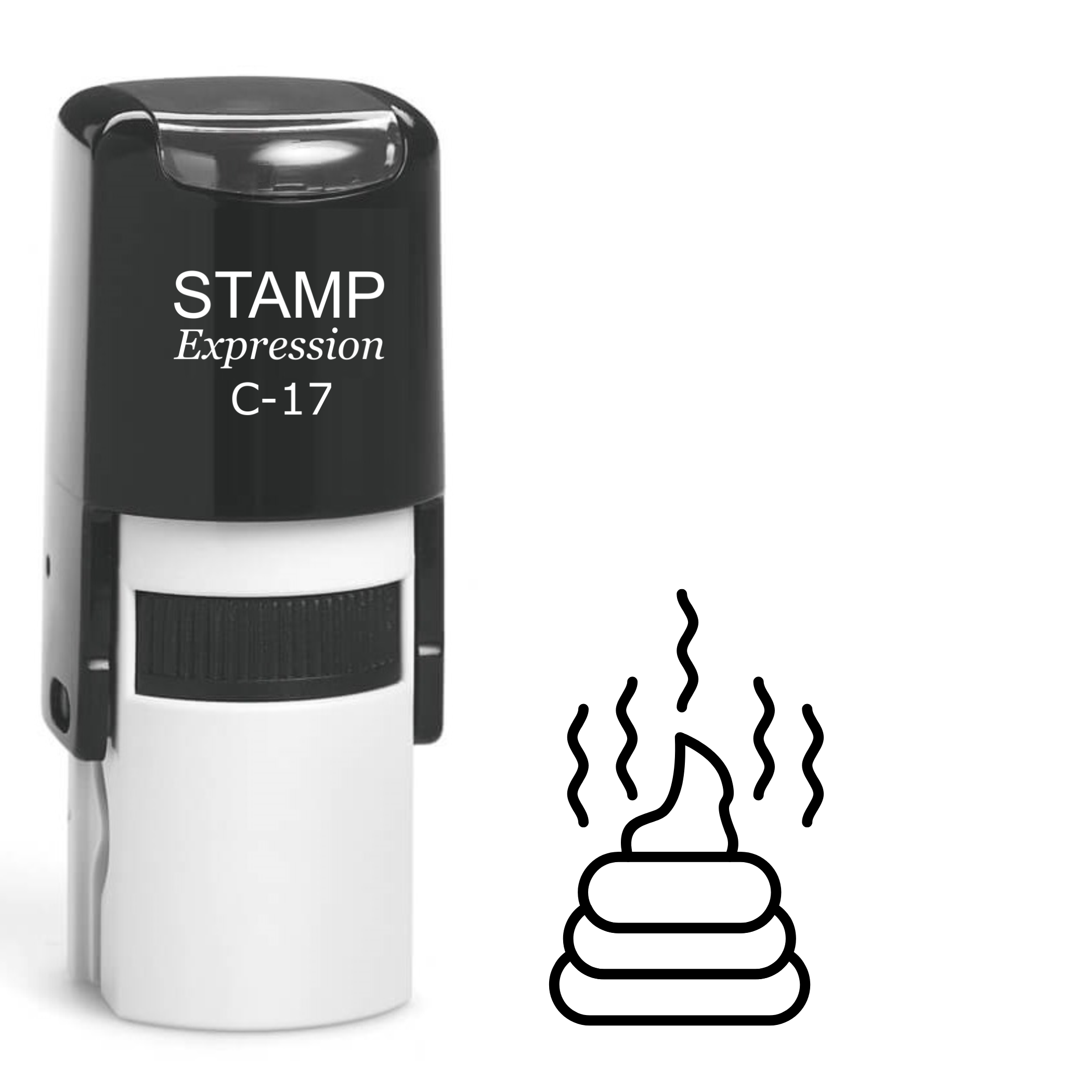 Smelly pile of poop Self Inking Rubber Stamp (SH-64415)