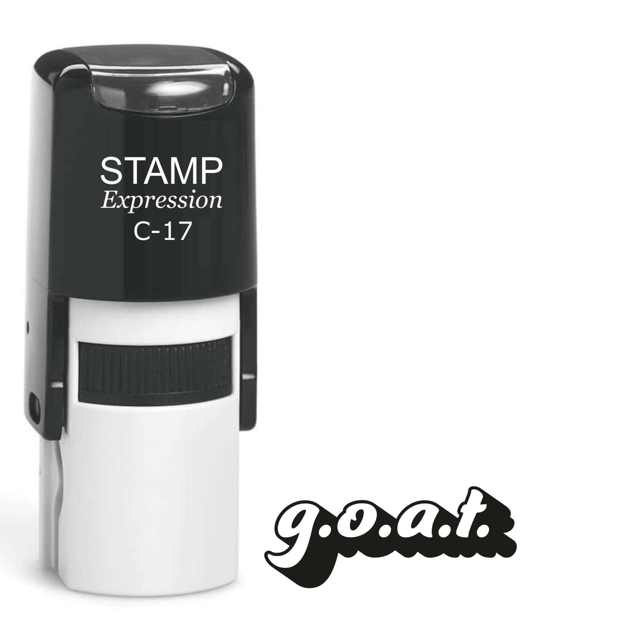 GOAT greatest of all time one line Self Inking Rubber Stamp (SH-64434)