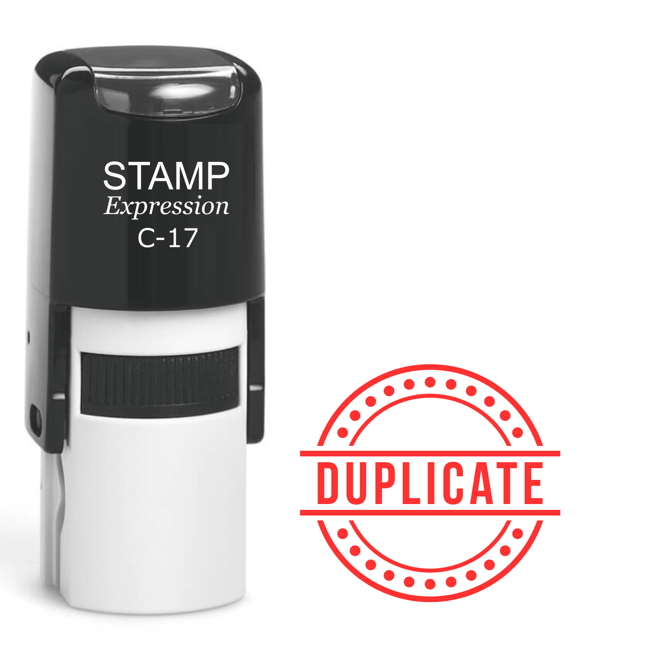 Fixed in a rectangle Self Inking Rubber Stamp (SH-64489)
