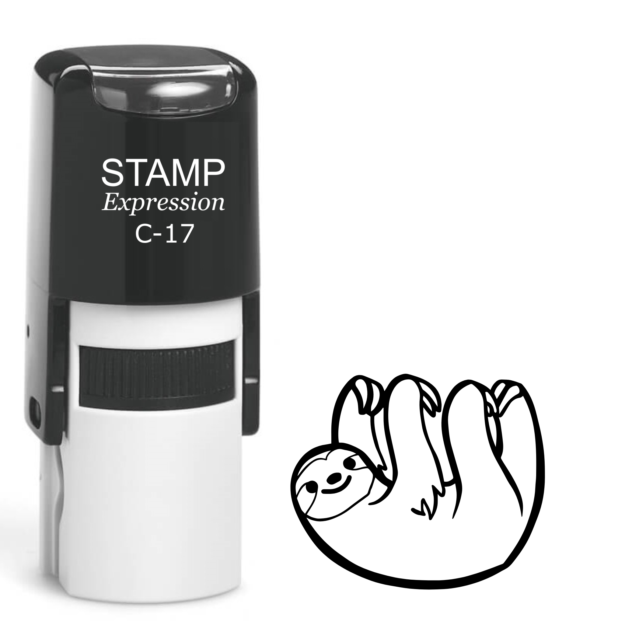 Flying owl silhouette Self Inking Rubber Stamp (SH-64496)