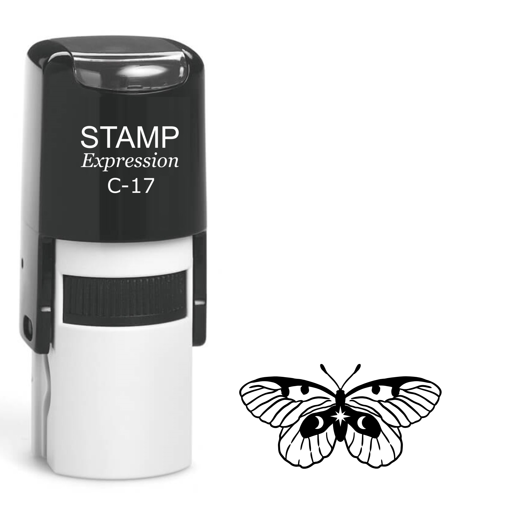 Majestic mystical moth Self Inking Rubber Stamp (SH-64554)