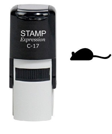 Mouse Self Inking Rubber Stamp