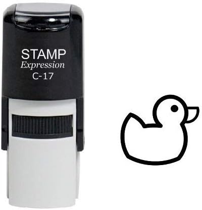 Rubber Duck Outline Self Inking Rubber Stamp (SH-6839)