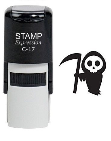 Cartoon Grim Reaper Self Self Inking Rubber Stamp (SH-6920)