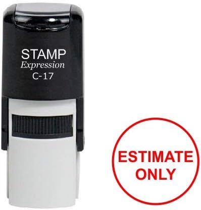 Estimate Only Round Office Self Inking Rubber Stamp (SH-6966)