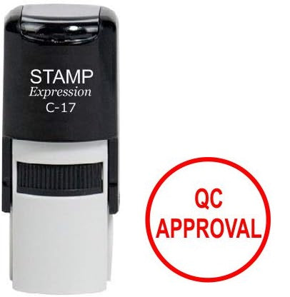 QC Approval Round Office Self Inking Rubber Stamp (SH-6969)