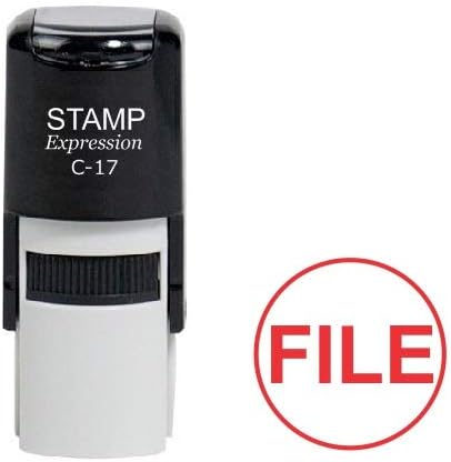 Filing Stamp File Round Office Self Inking Rubber Stamp (SH-6990)
