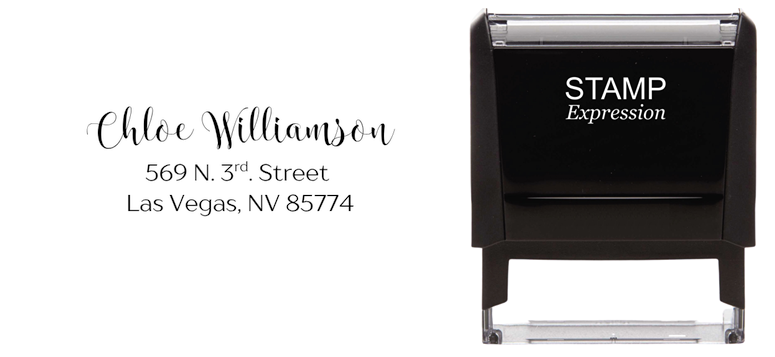 Chloe WilliamsonSelf-Inking Custom Rubber Stamp Personalized Return Address Stamp With Name and Address Self-Inking Custom Rubber Stamp | Personalized Return Address Stamp | Name & Address Customizable (70979)