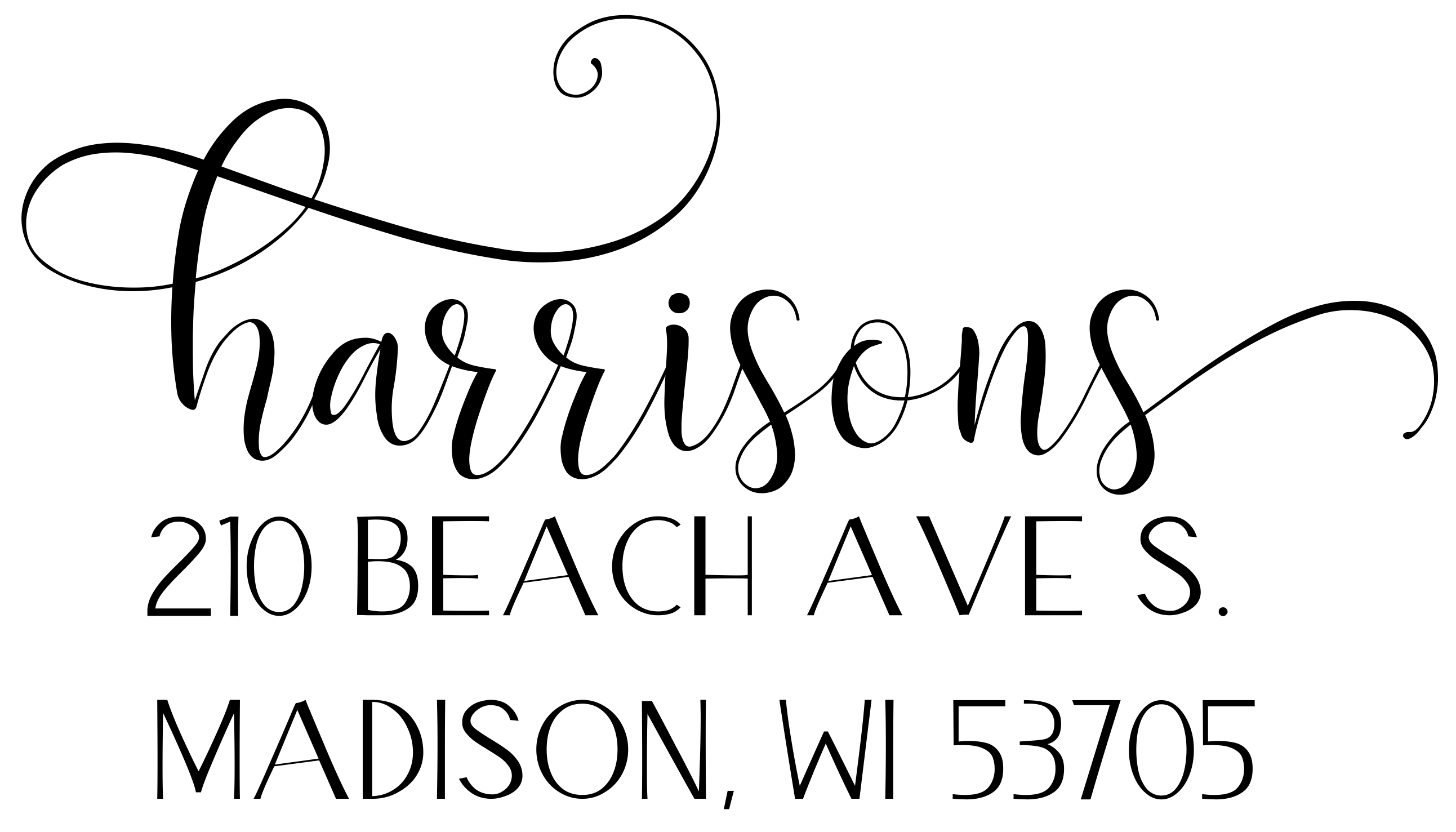 Custom Rectangular Self Inking Return Address Stamp Personalized With Lines Of Text (SE-70997)