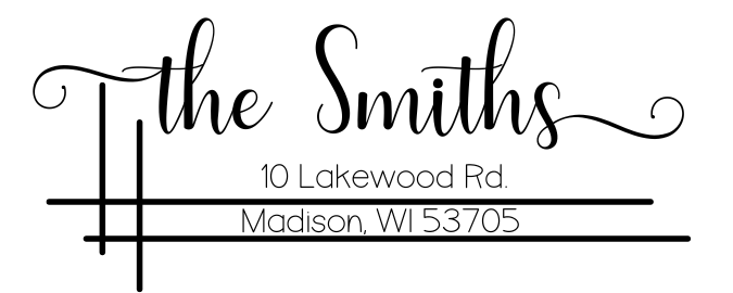 Custom Rectangular Self Inking Return Address Stamp Personalized With Lines Of Text (SE-76389)