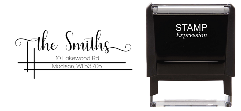 The Smiths with Two Lines Return Address Stamp