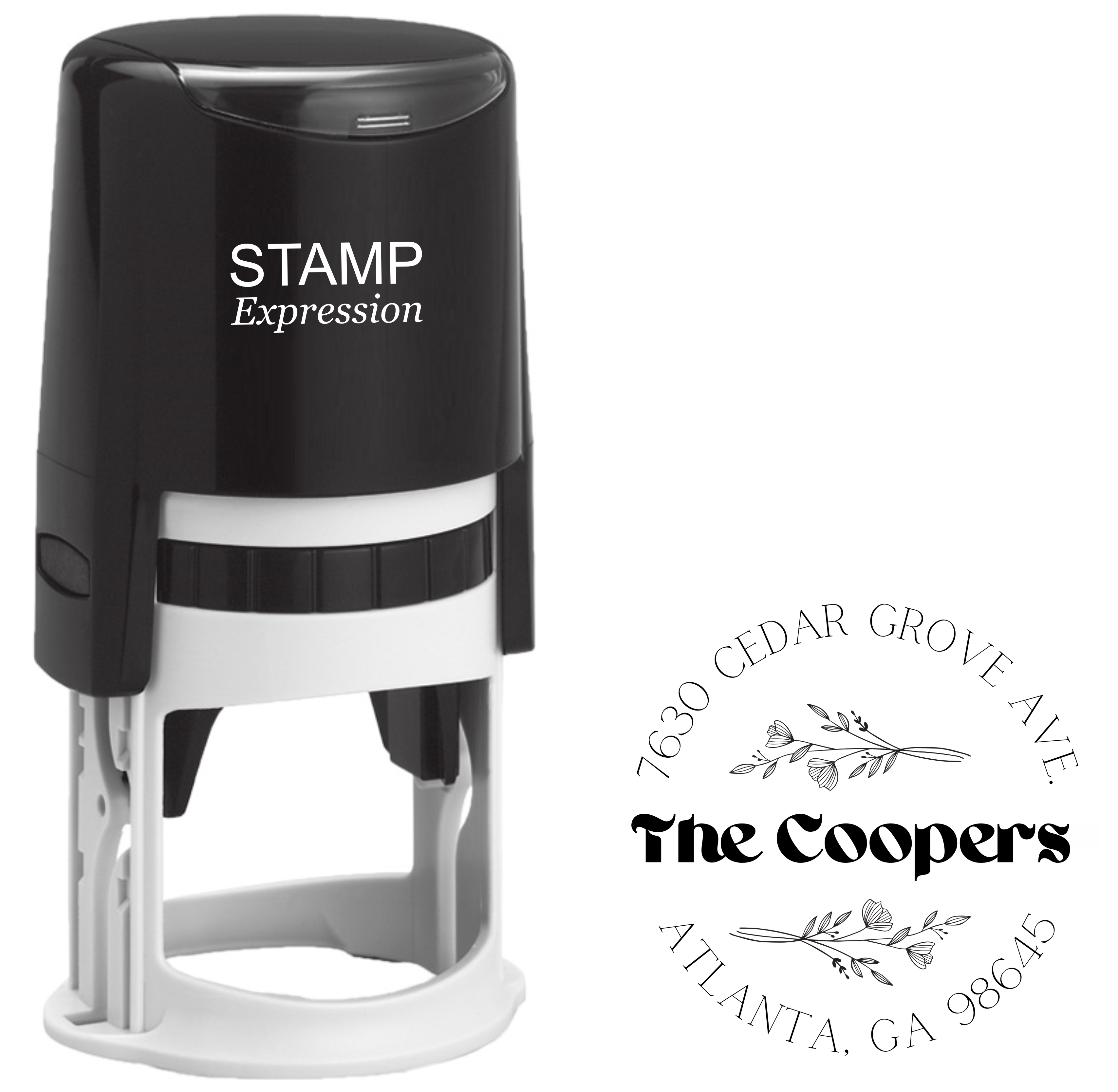 The Coopers Floral Return Address Stamp