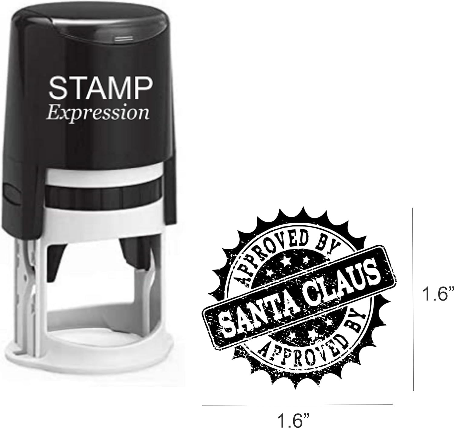 Approved by Santa Claus Rustic Christmas Stamp (SH-76250)