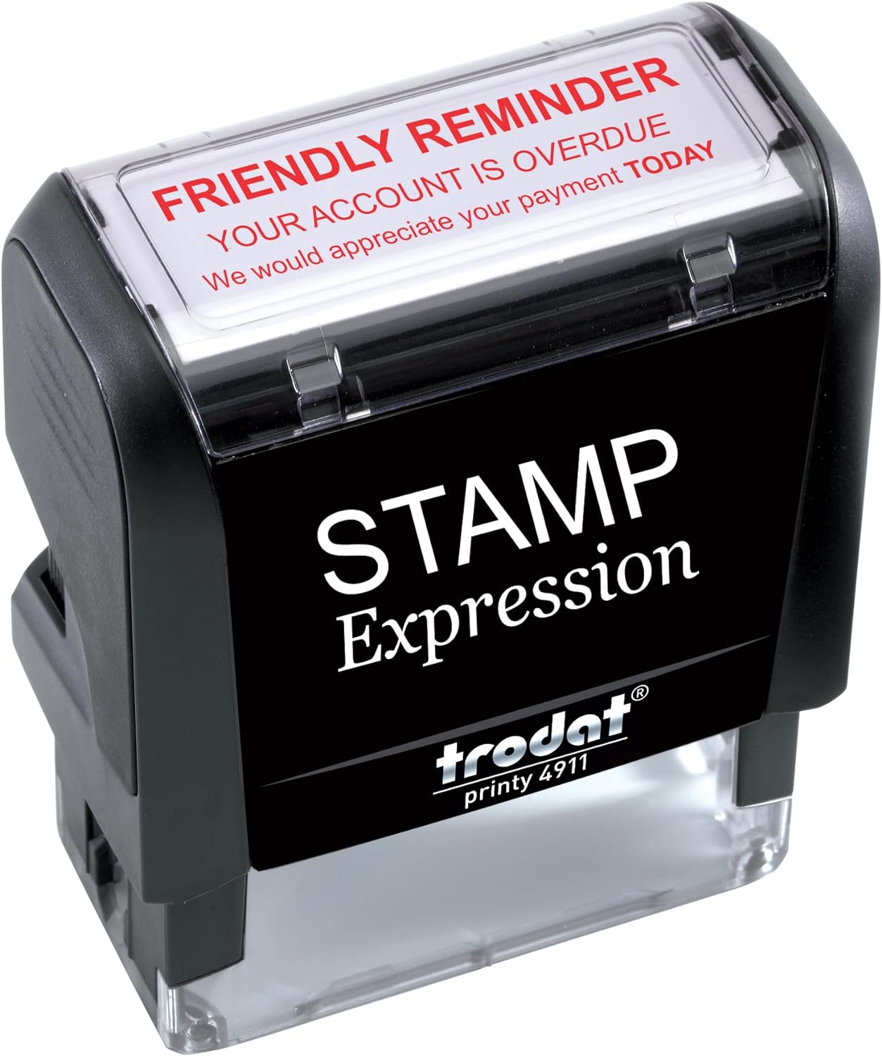 Friendly Reminder Account is Overdue We Would Appreciate Your Payment Today Office Self Inking Rubber Stamp (SH-5973)