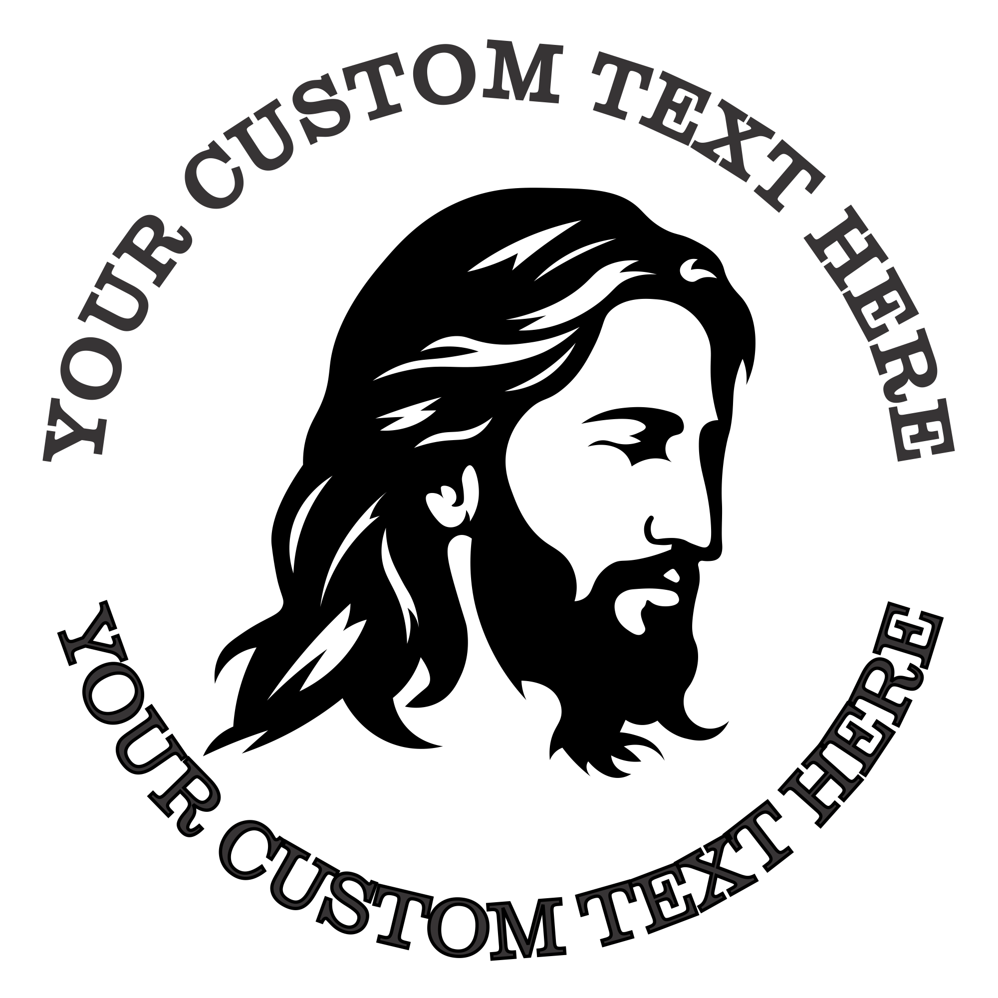 Jesus Custom Stamp – Religious Self Inking Return Address Stamp with Lines of Text (SH-76361)