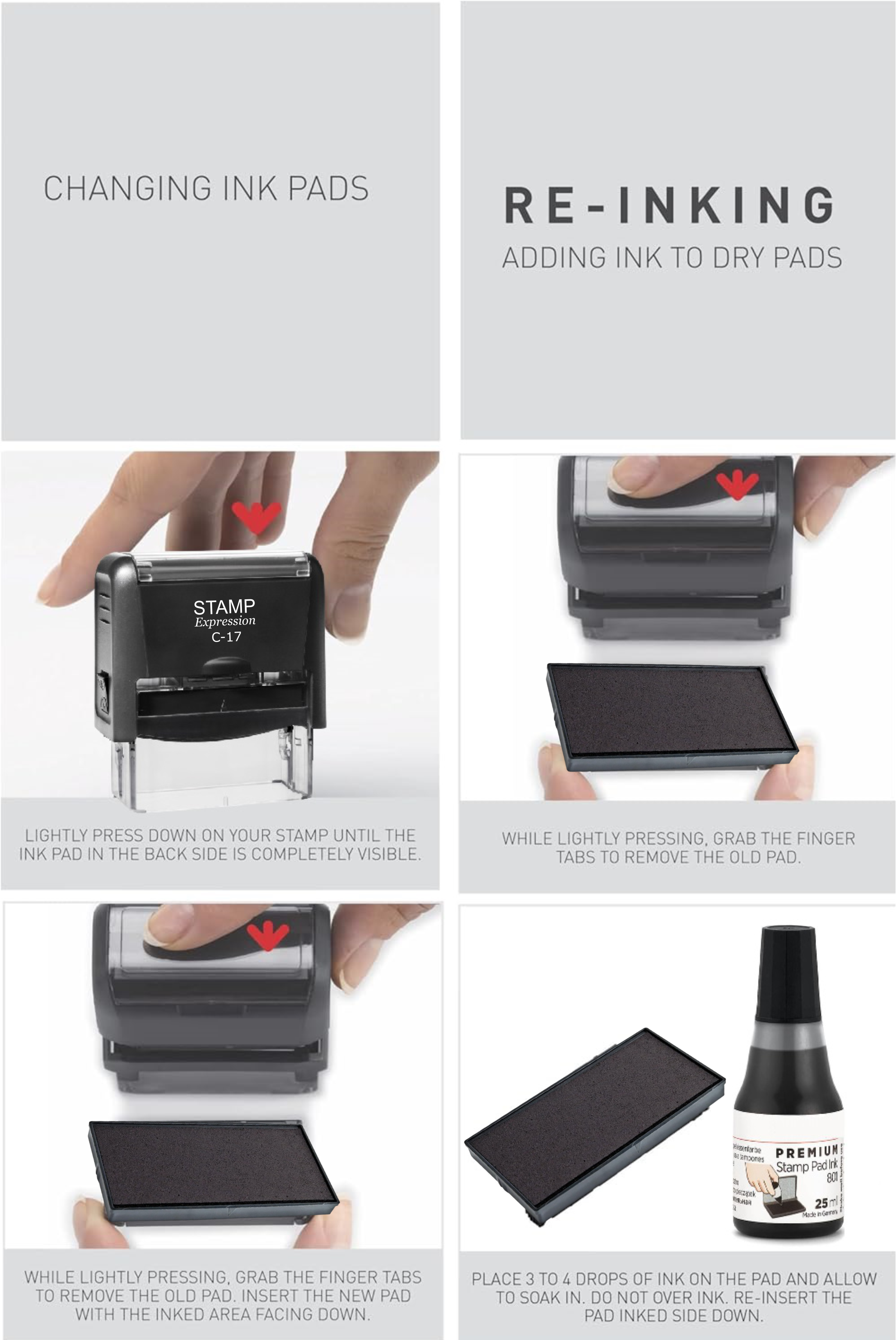 Financed Through With Line Office Self Inking Rubber Stamp (50290)