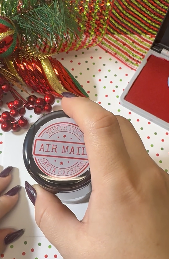 North Pole Air Mail Christmas Santa Mail Stamp (SH-76245)