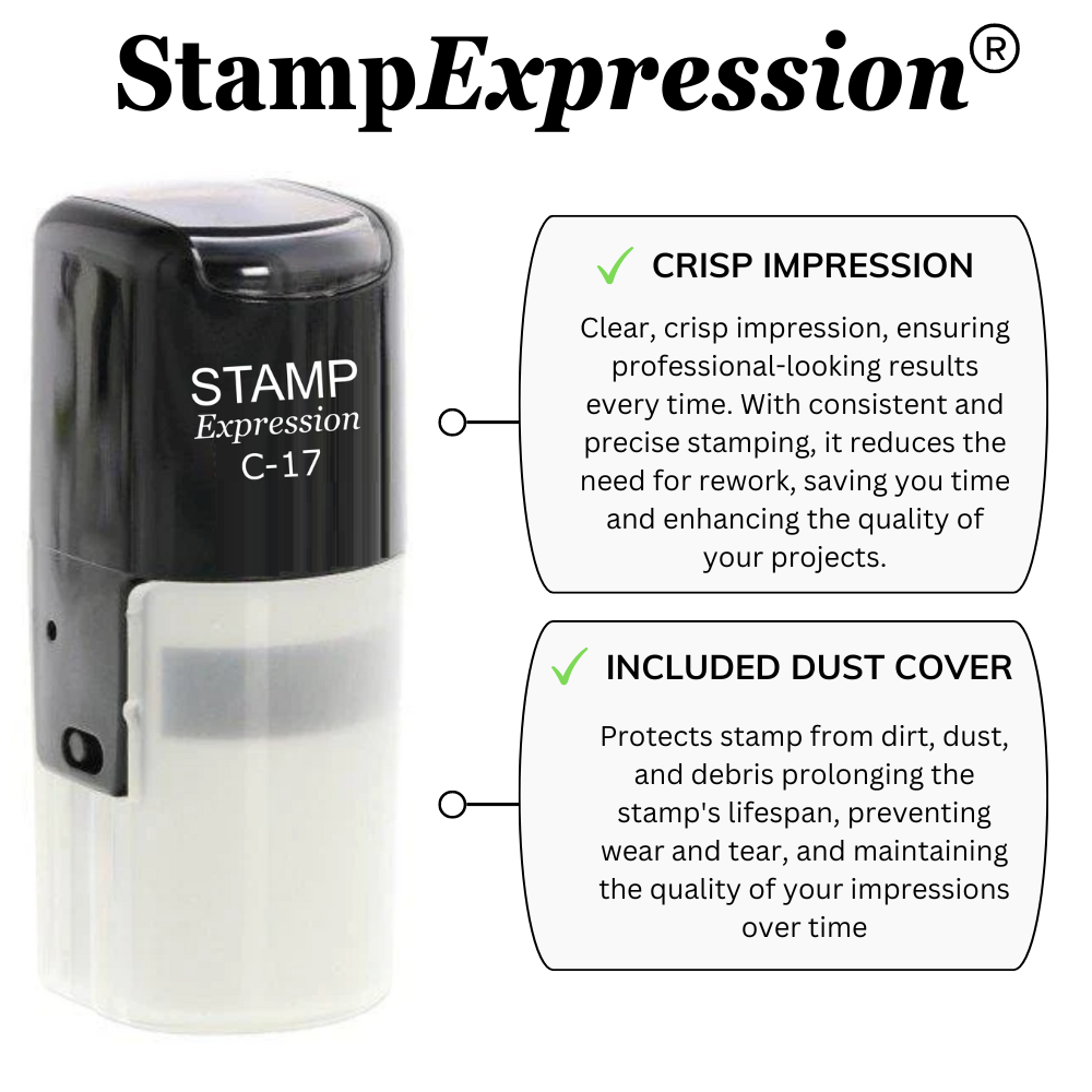 Sparkling diamond tooth in a black circle Self Inking Rubber Stamp (SH-64533)