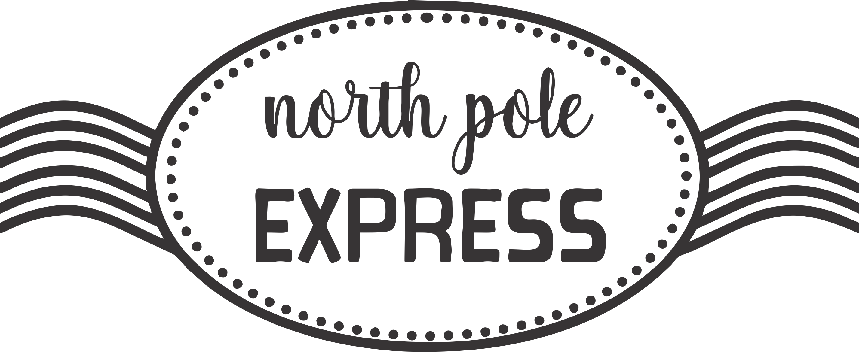 Large North Pole Express Christmas Stamp (ET-76286)